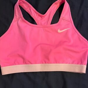 Nike sport bra, size large